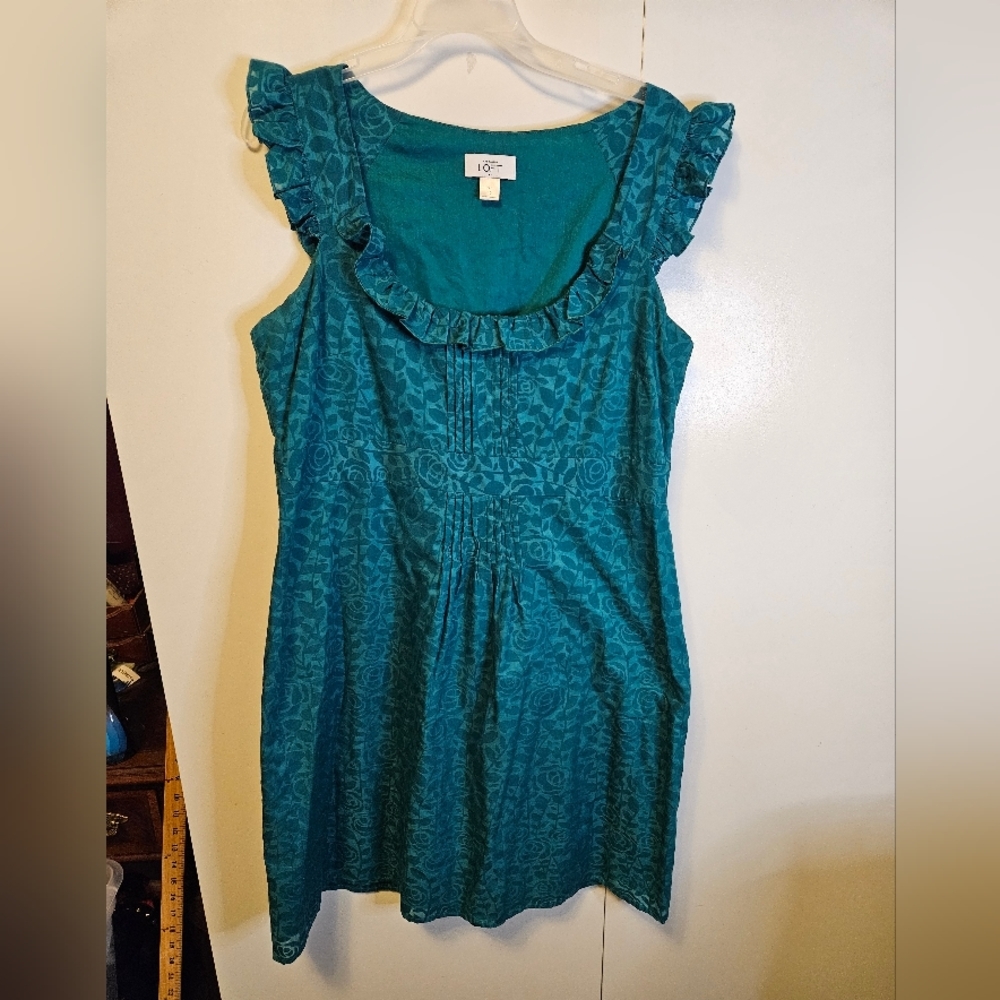 LOFT Teal Sleeveless Dress